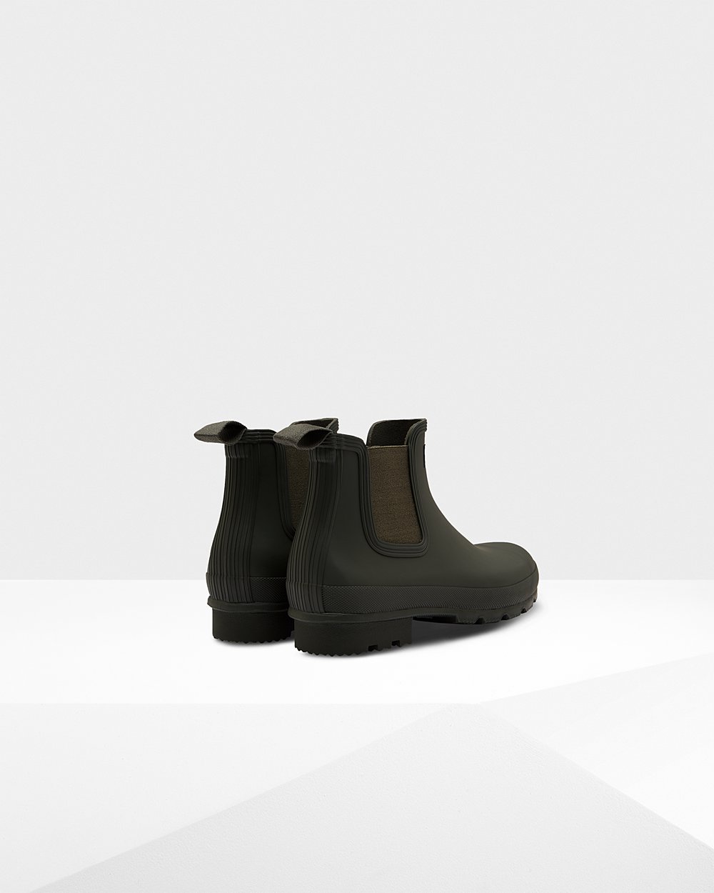 Mens Hunter Original - Chelsea Boots Dark Olive - 1456-AQRCT